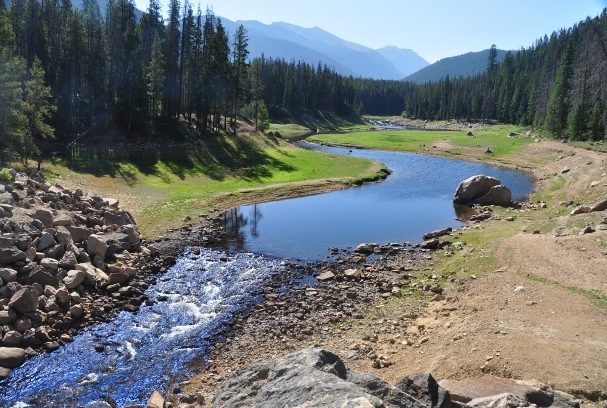  Arapaho Bay narrows into a stream